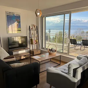 Leman Panoramique Avec Terrasse A Deux Pas Du Centre-ville Appartement